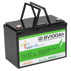 Литий-ферумный аккумулятор Weekender 12V100Ah LiFePO4 с дисплеем
